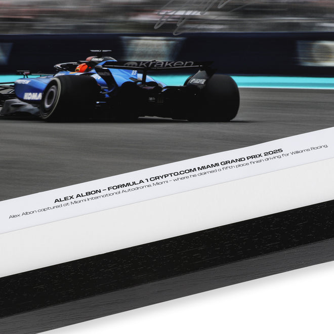 Alex Albon 2025 Atlassian Williams Racing Signed Photo - Miami GP