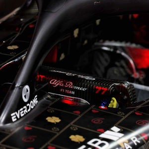 Alfa Romeo F1® Team Stake C43 2023 Official Las Vegas livery Formula 1 show car, full-size exhibition vehicle for collectors and showrooms