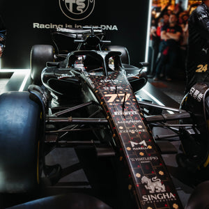 2023 Alfa Romeo F1® Team Stake C43 Formula 1-inspired show car featuring the Official Las Vegas livery, premium collector display piece