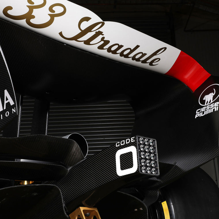 Full-size 2023 Alfa Romeo C43 Formula 1 show car featuring the Italian Grand Prix Special Edition livery, premium collector display and exhibition piece
