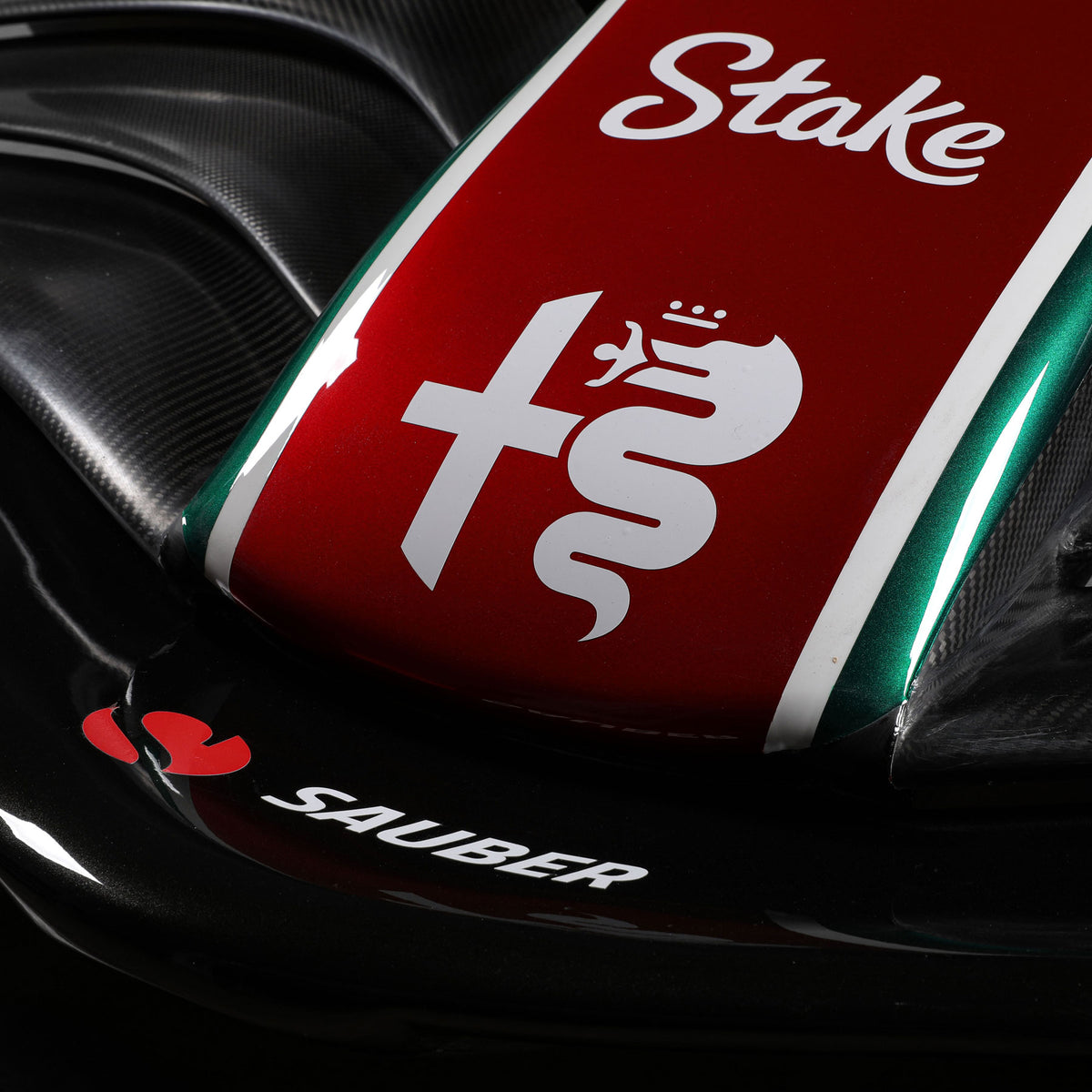 2023 Alfa Romeo C43 full-size Formula 1 show car with Italian Grand Prix Special Edition livery, premium collector display piece