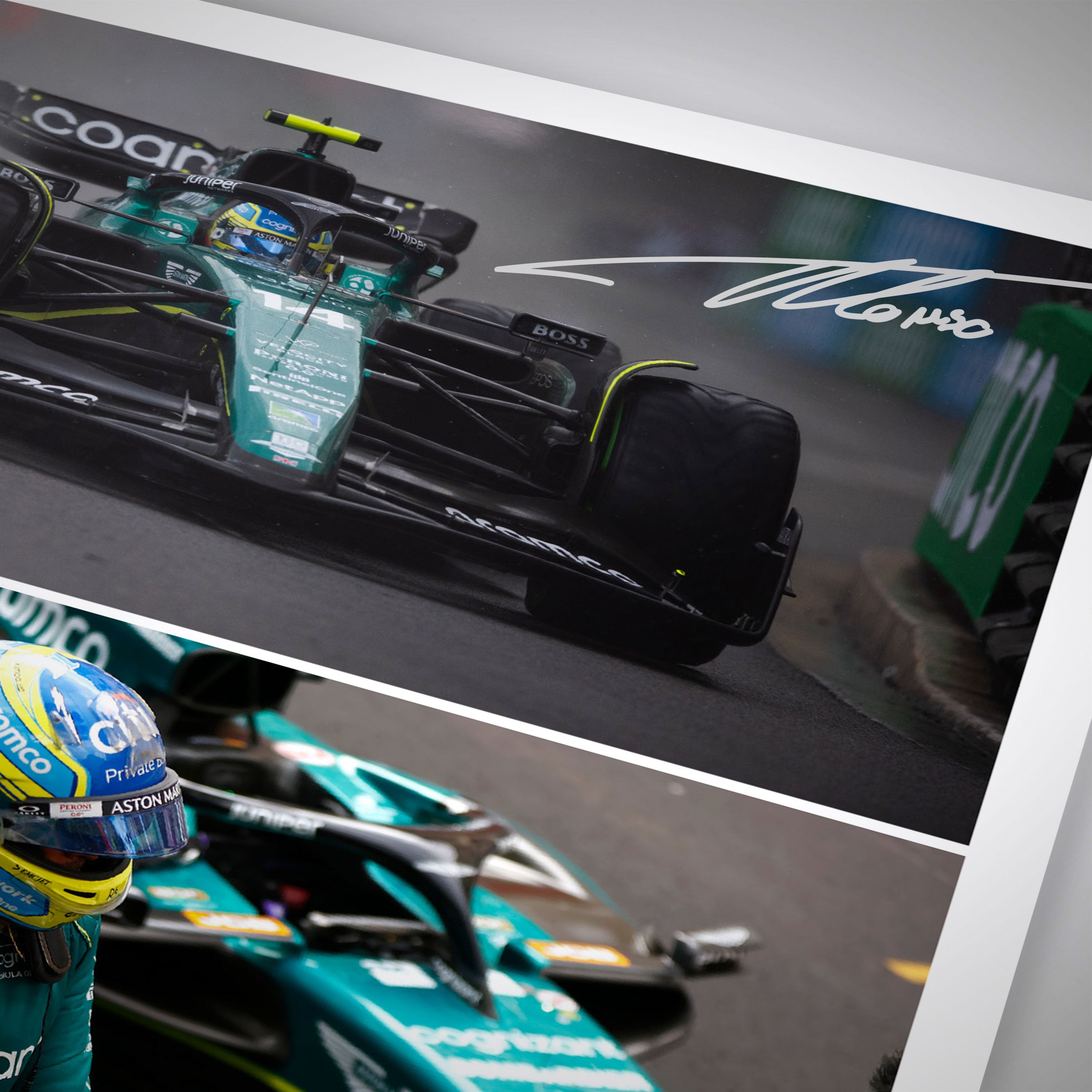 Fernando Alonso 2023 Signed Photo Collage – Monaco GP