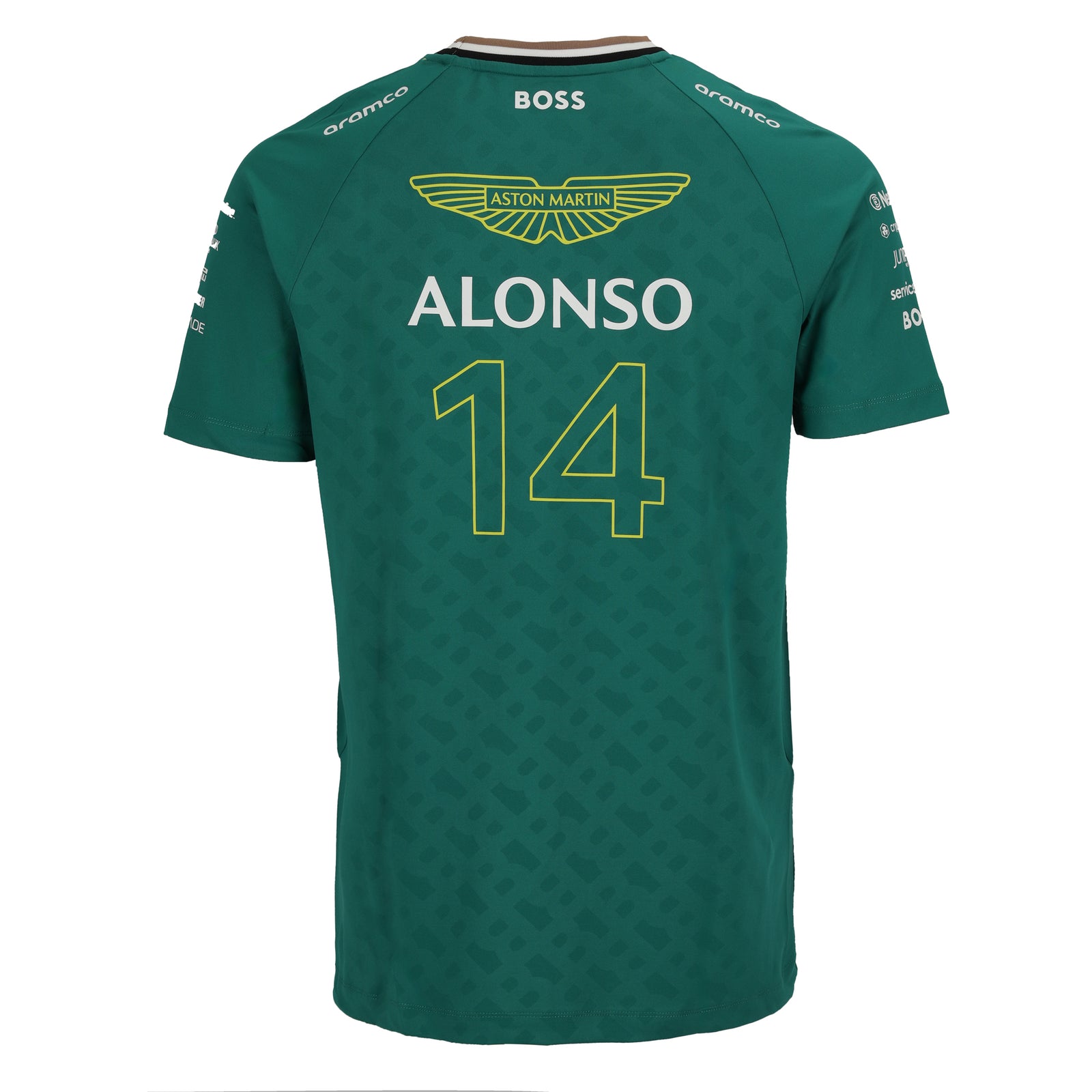 Auction LOT 039 - Fernando Alonso 2024 Aston Martin Aramco Formula One Team Signed Short Sleeve T-Shirt
