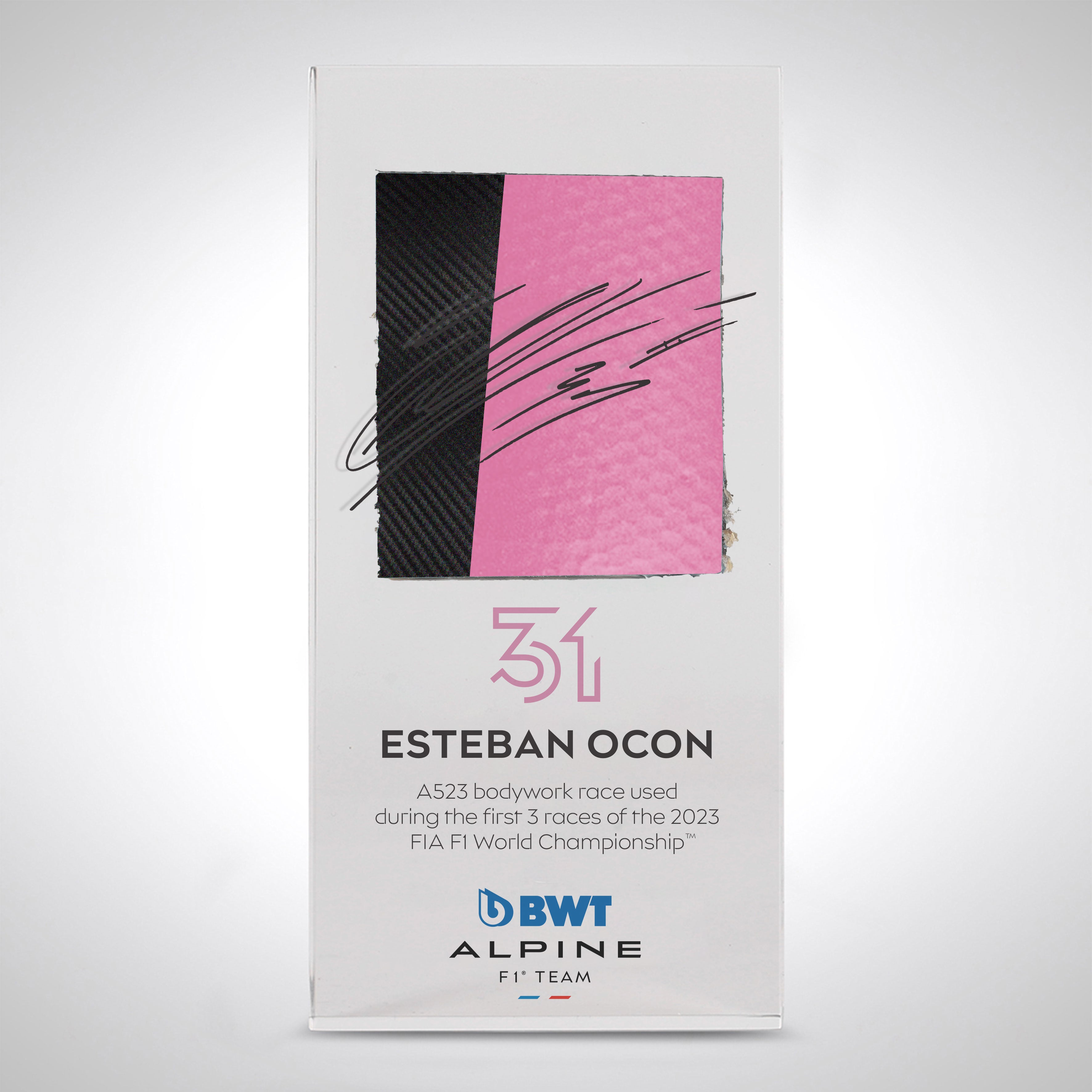 Esteban Ocon 2023 BWT Livery Bodywork in Acrylic