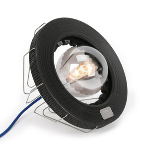 Alpine Formula 1 memorabilia lamp crafted from race-used brake disc