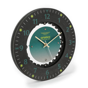 Aston Martin Aramco F1 Team brake disc clock premium motorsport memorabilia timepiece