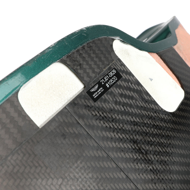 Aston Martin Formula One Team 2021 used headrest bonded assembly authentic motorsport display piece