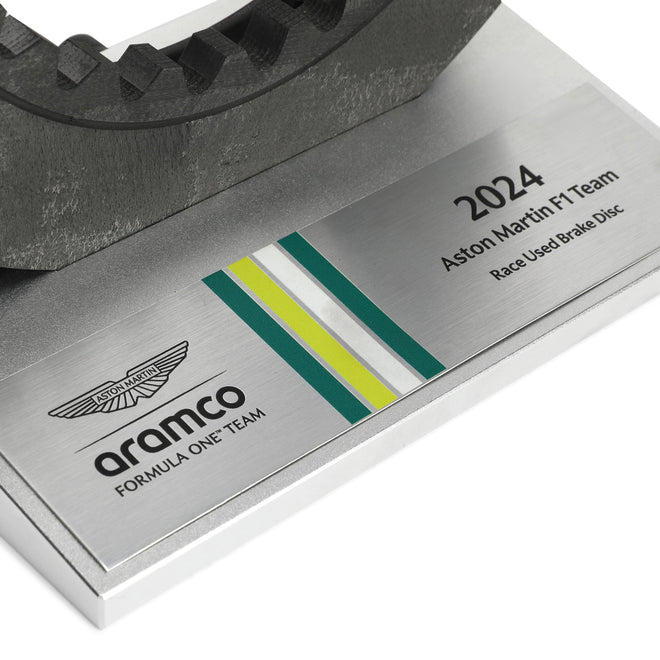 Aston Martin Aramco F1® Team Brake Disc on Display