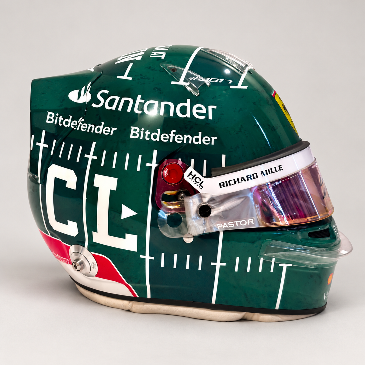 The Austin Auction LOT 026 - Charles Leclerc Signed 2023 Scuderia Ferrari Race Spare Helmet – United States GP