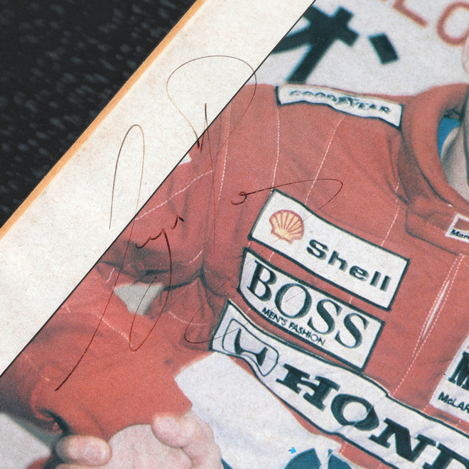 The Miami Auction LOT 007 - Autosport Magazine November 1988-Senna Signed Framed