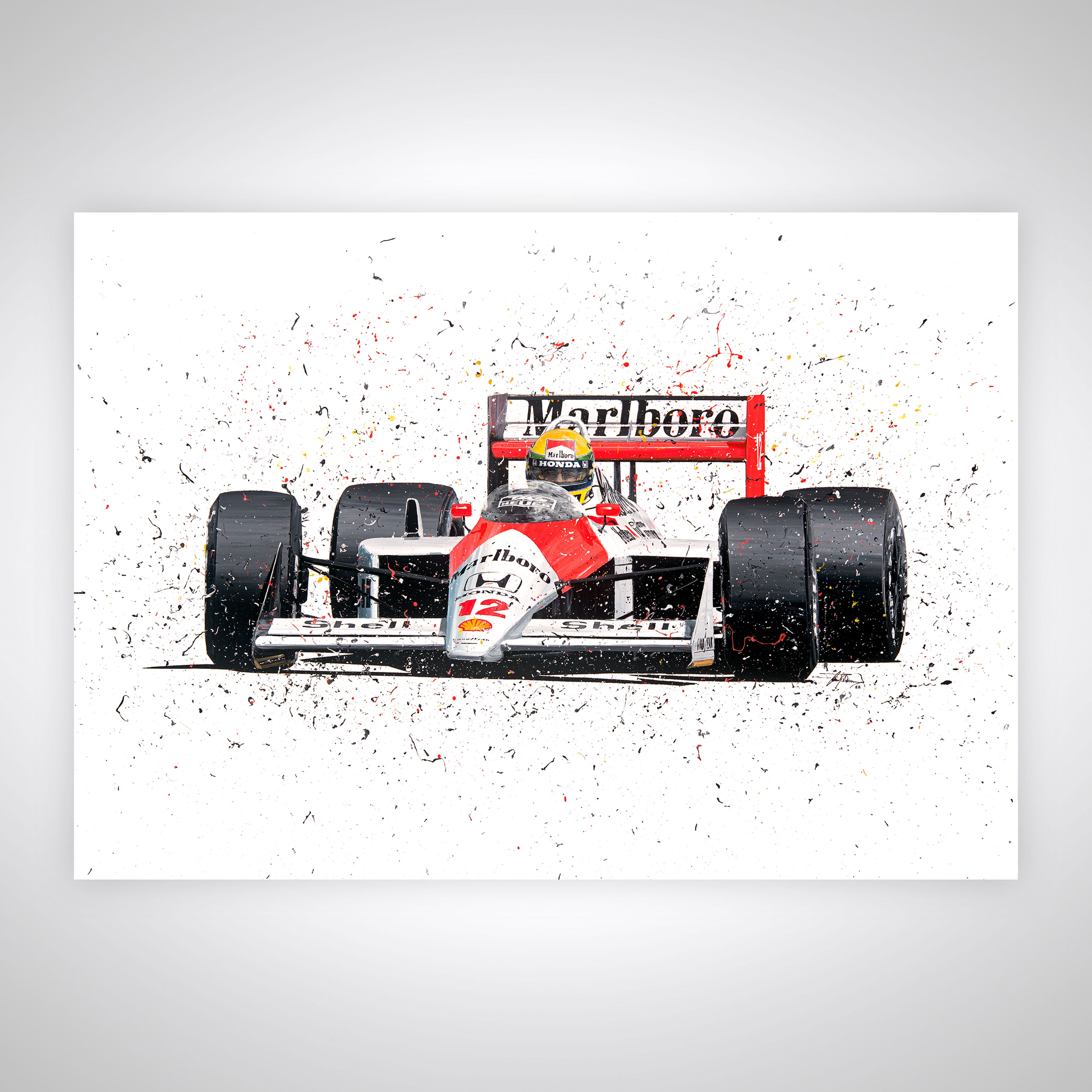 Ayrton Senna 1988 Print – David Johnson