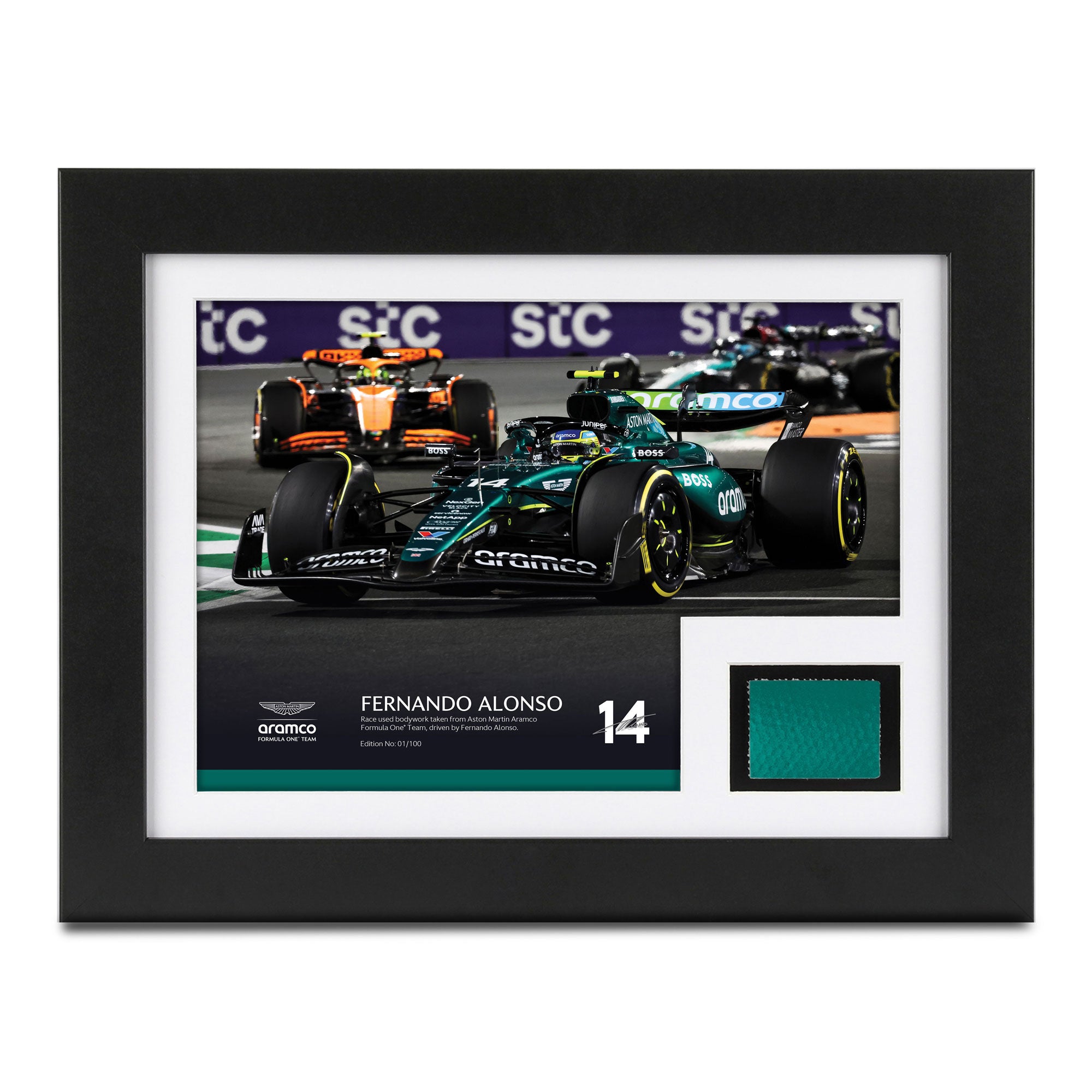 Limited Edition Fernando Alonso Aston Martin Aramco ® Team 2024 Bodywork & Photo – Saudi Arabia GP