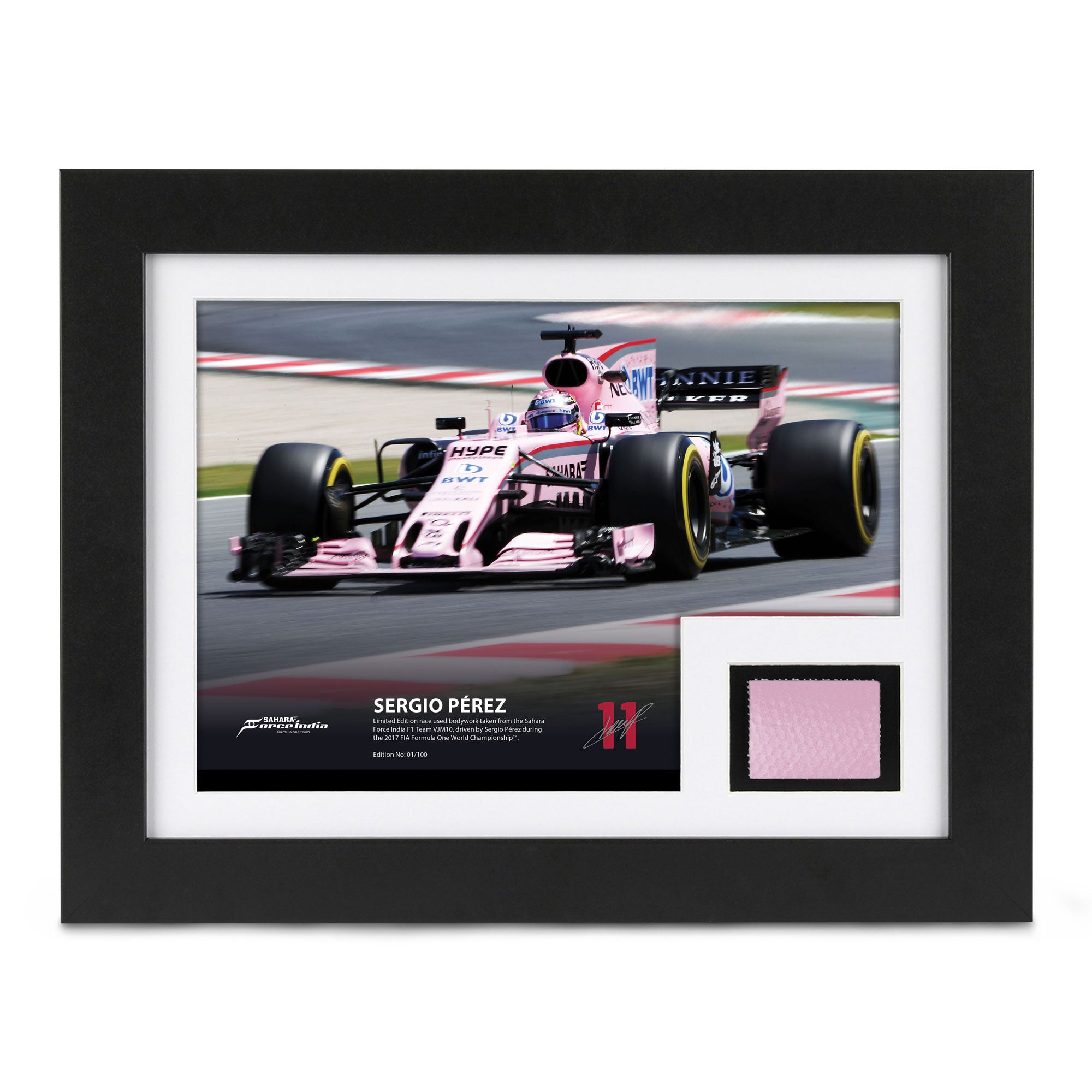 Limited Edition Sergio Pérez Sahara Force India 2017 Bodywork &amp Photo Spanish GP