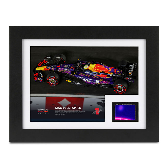 Limited-Edition Max Verstappen 2023 Oracle Red Bull Racing Replica Bodywork & Photo – Vegas GP Edition