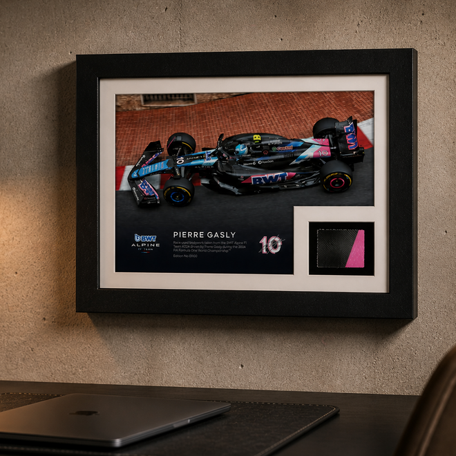 Pierre Gasly 2024 BWT Alpine Formula One™ Team Bodywork & Photo - Limited Edition