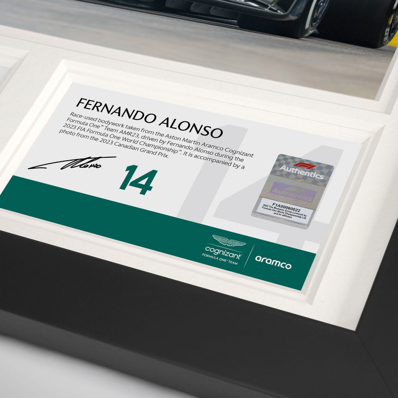 LOT 069 - Fernando Alonso 2023 Bodywork & Photo – Canadian GP