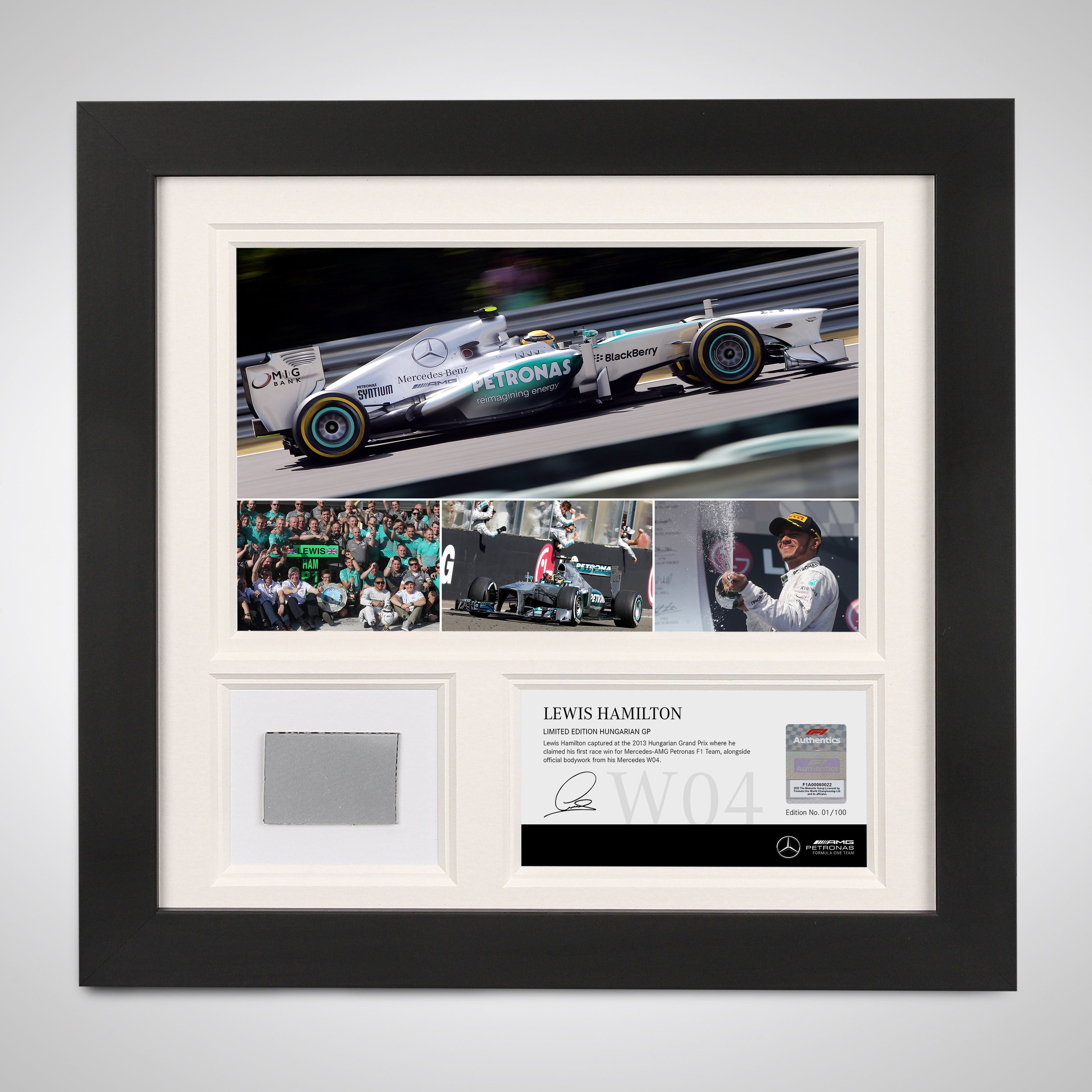 Lewis Hamilton 2013 ‘First Win’ Bodywork & Photo Collage - Hungarian GP