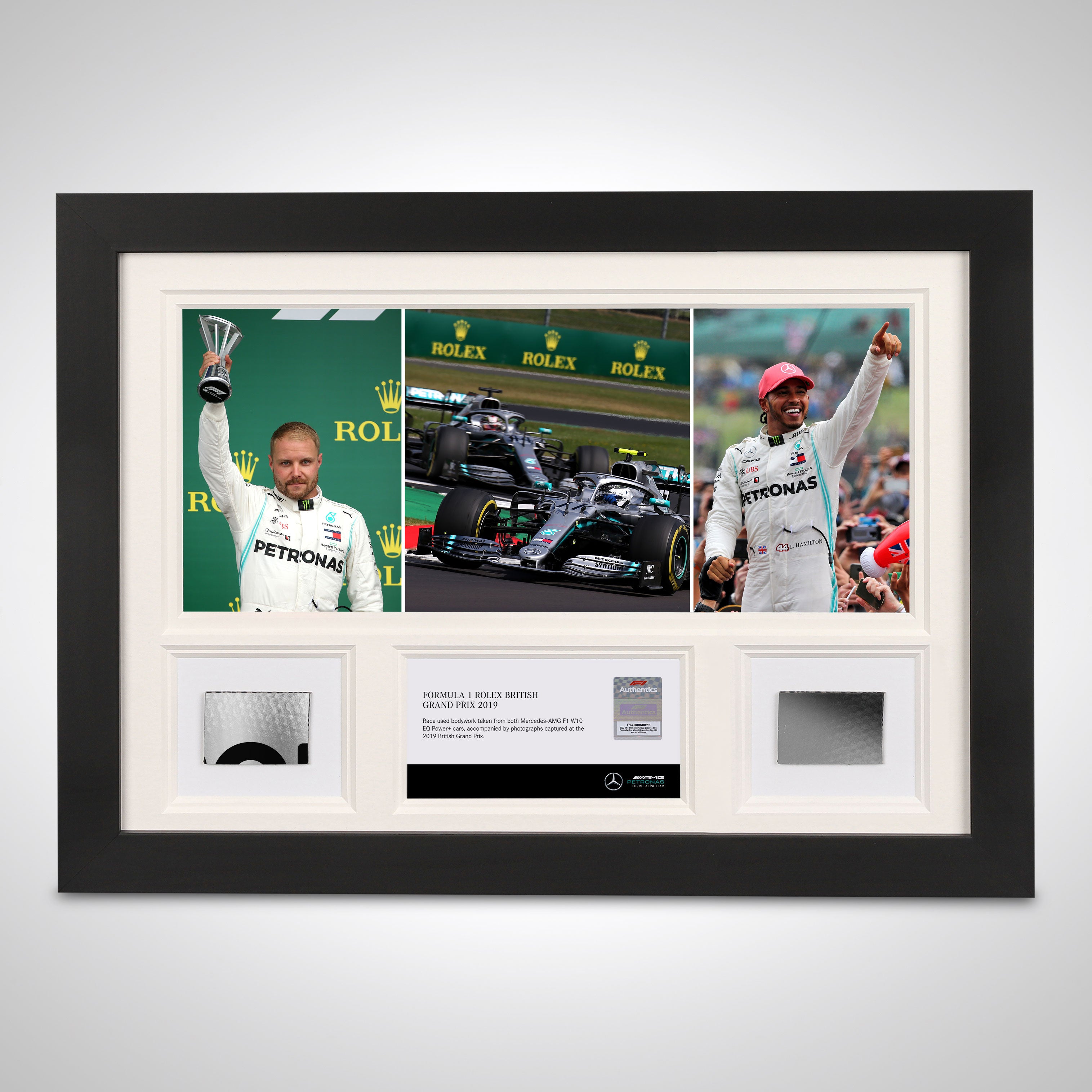 Lewis Hamilton & Valtteri Bottas 2019 Double Bodywork & Photo –  British GP