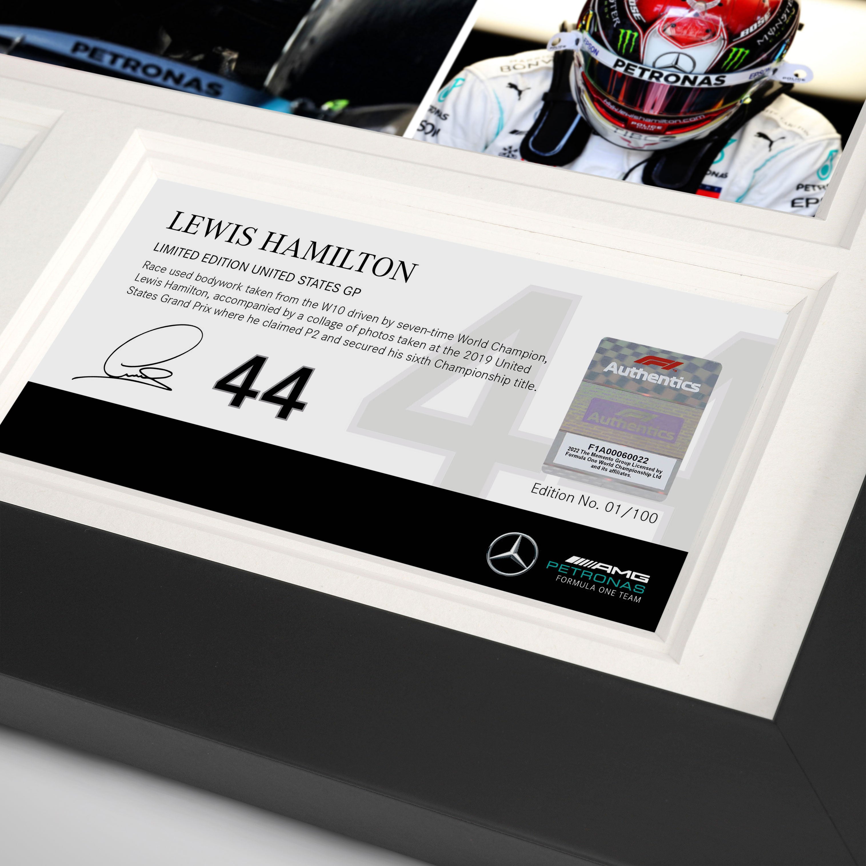 Limited-Edition Lewis Hamilton 2019 Bodywork & Photo - United States GP
