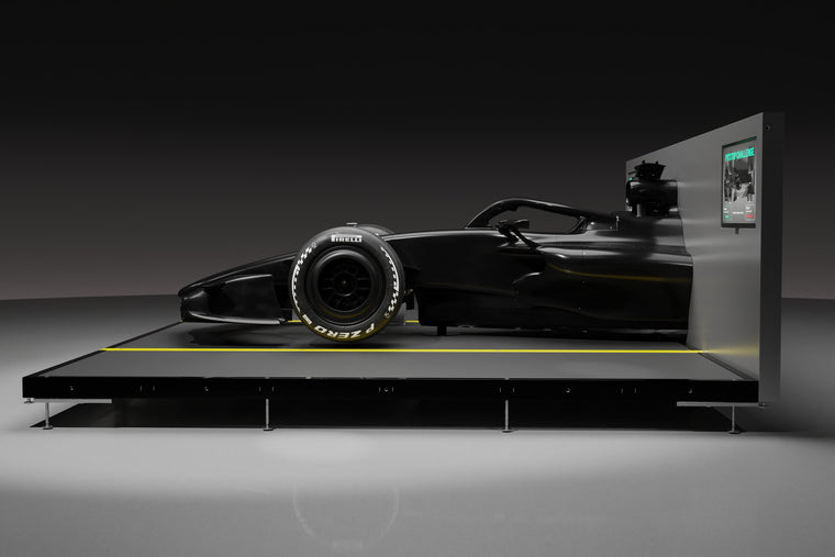Carbon fibre pit stop rig, side view