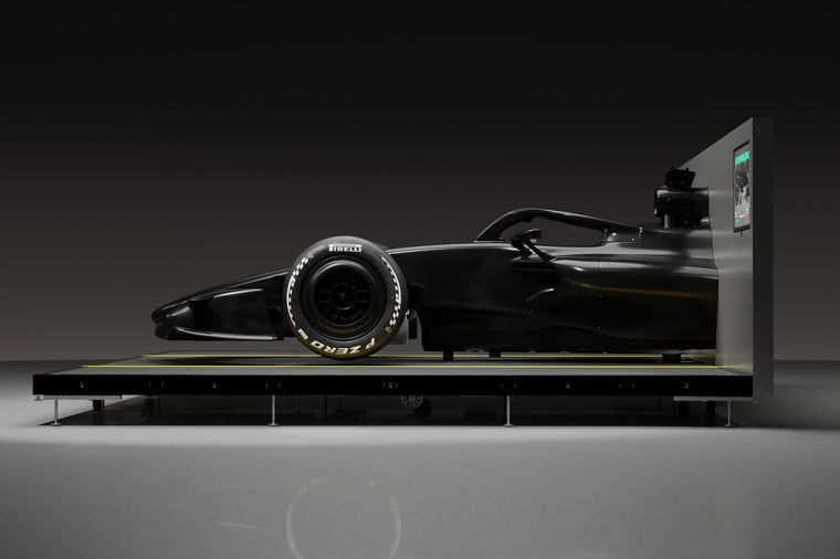 Carbon fibre pit stop rig, side elevation