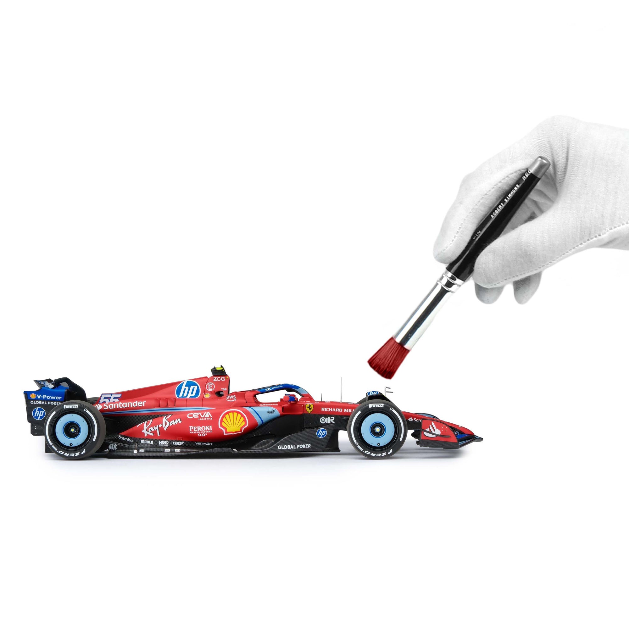 Carlos Sainz 2024 Ferrari SF-24 1:18 Scale Model Miami GP Edition