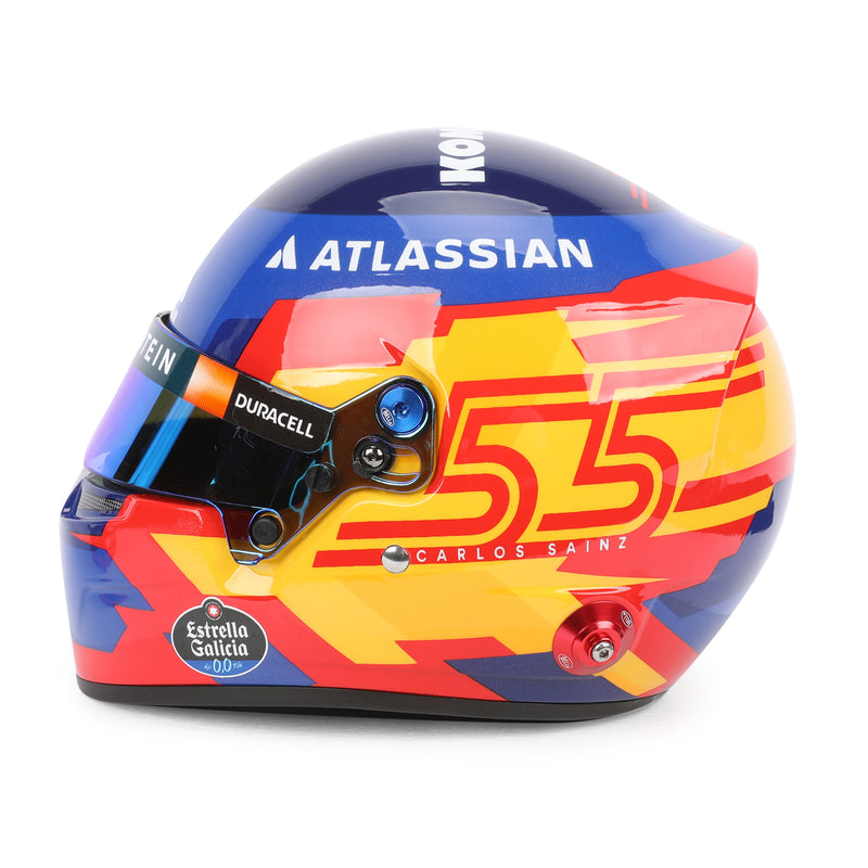 Carlos Sainz 2025 Signed 1:2 Scale Helmet