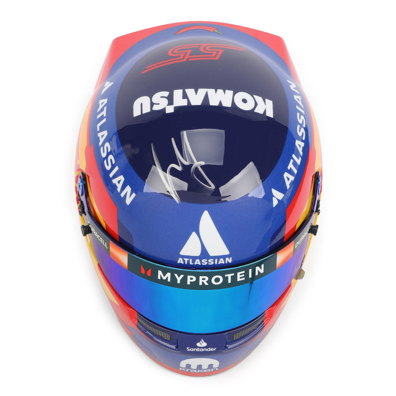 Carlos Sainz 2025 Signed 1:2 Scale Helmet