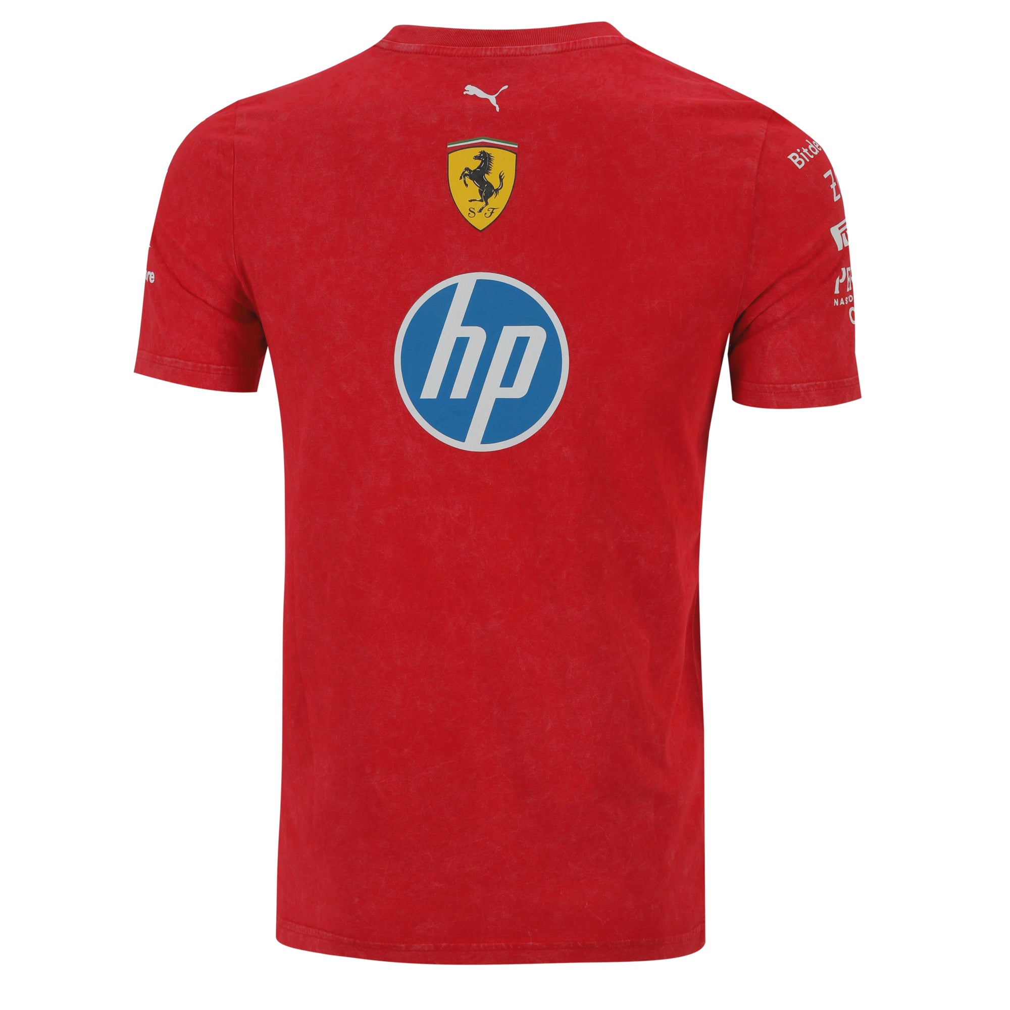 Carlos Sainz and Charles Leclerc signed desert sun team T shirt