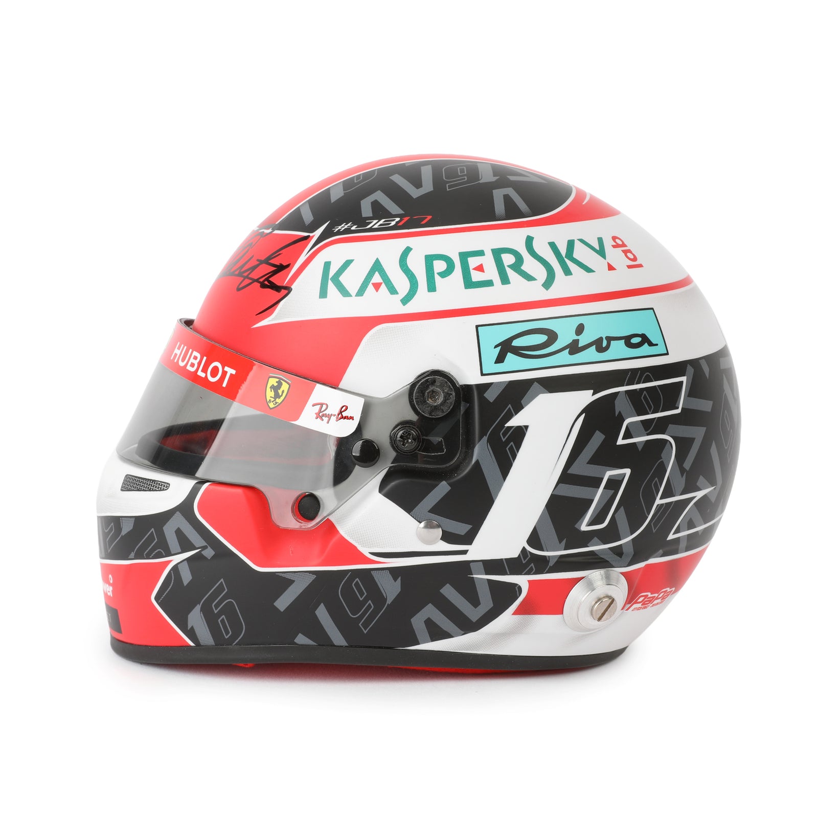 LOT 278 - Charles Leclerc 2019 1:2 Signed Mini Helmet