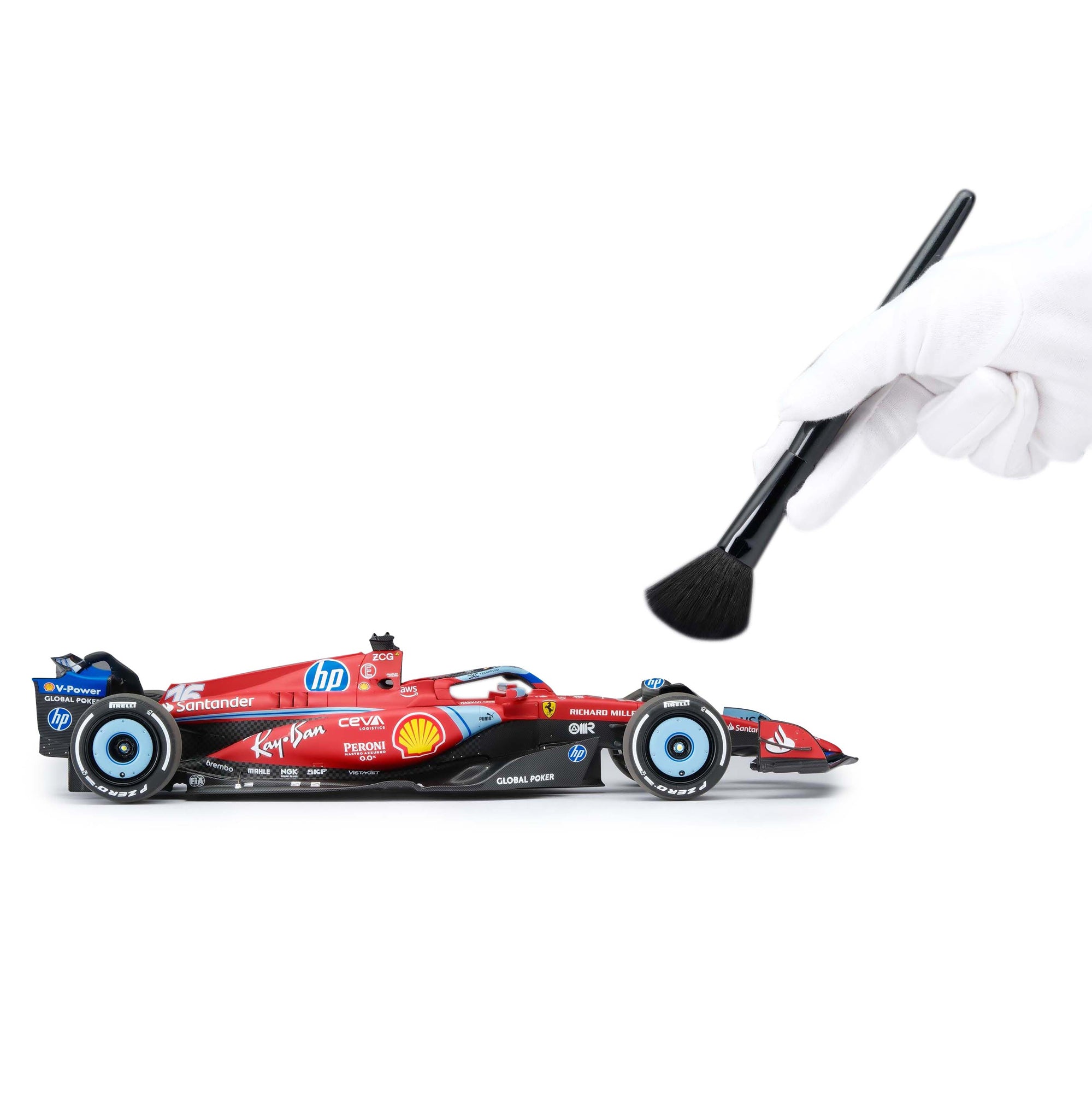 Charles Leclerc 2024 Ferrari SF 24 1 18 Scale Model Miami GP Edition Amalgam Collection