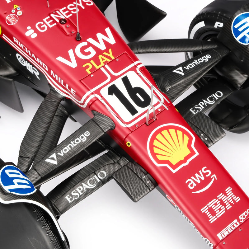 Charles Leclerc 2025 Ferrari SF-25 1:8 Scale Model - Italian GP Amalgam Collection