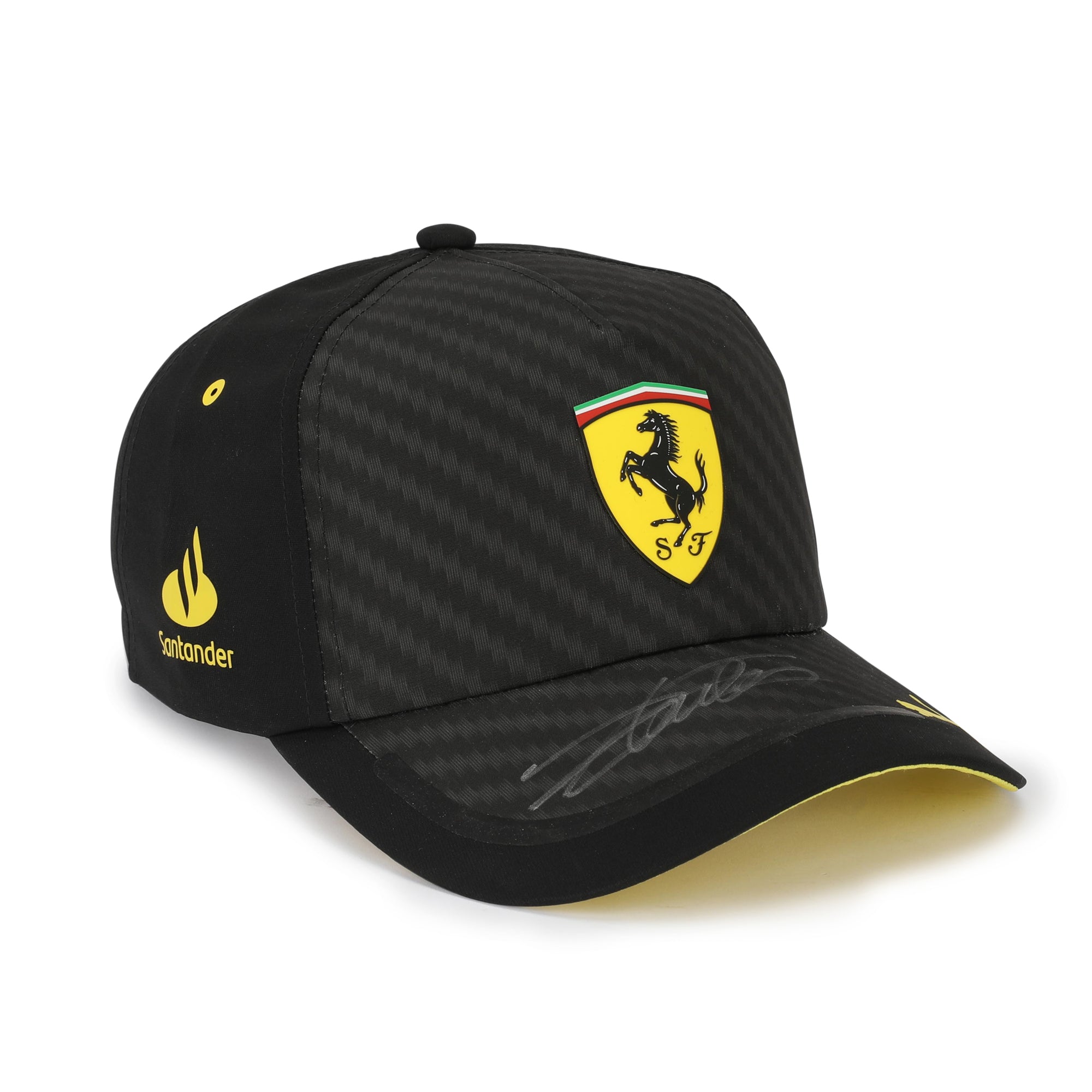 Charles Leclerc Ferrari Signed Cap – Black and Yellow Edition