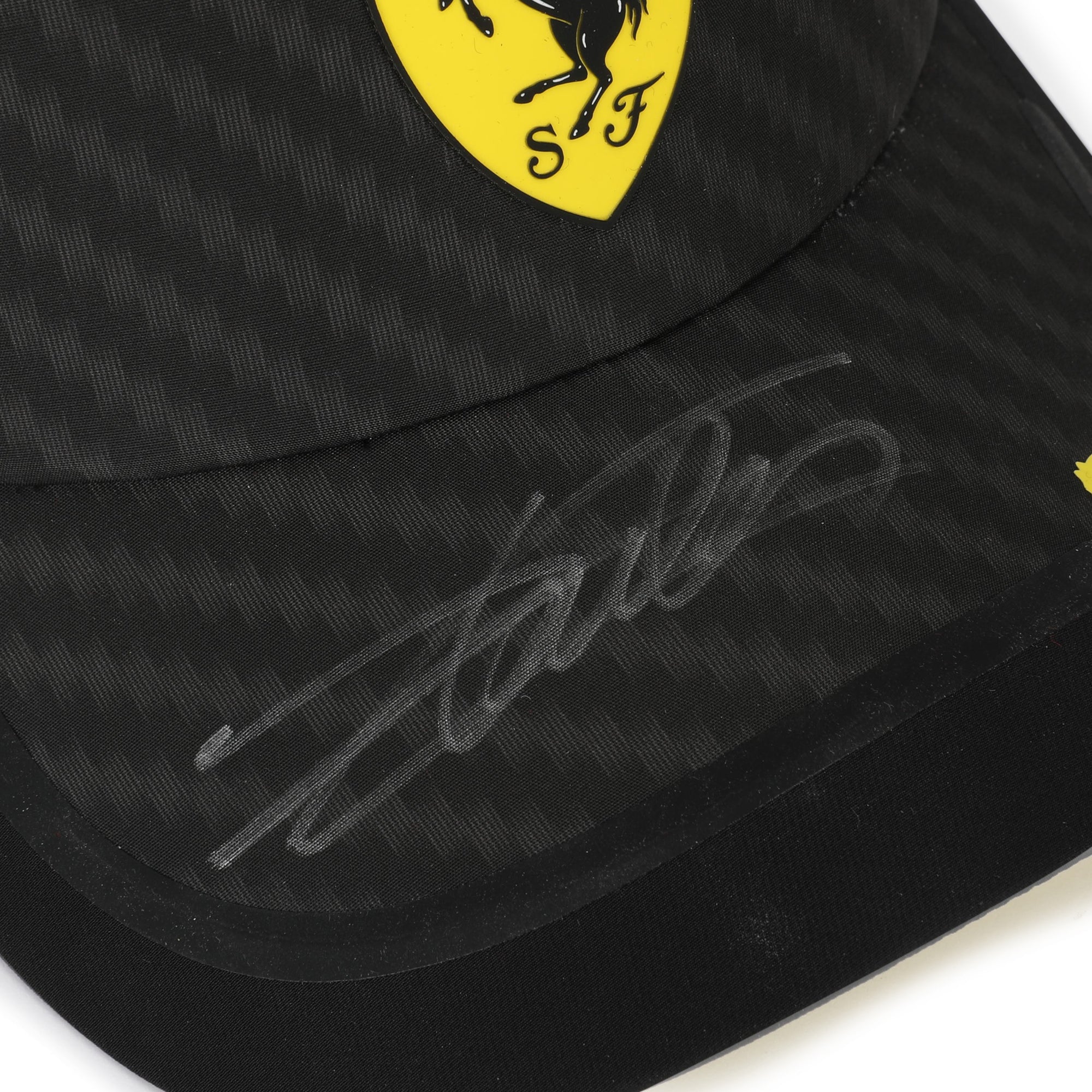Charles Leclerc Ferrari Signed Cap – Black and Yellow Edition