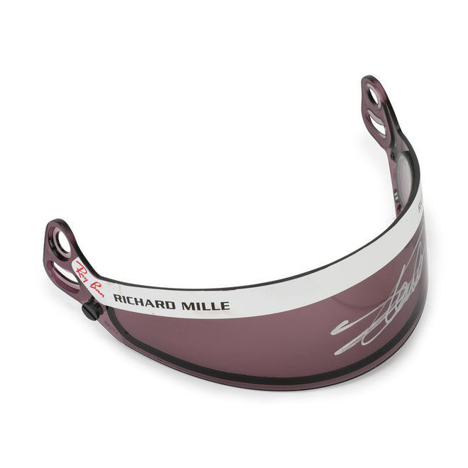 LOT 092 - Charles Leclerc Signed Ferrari Visor