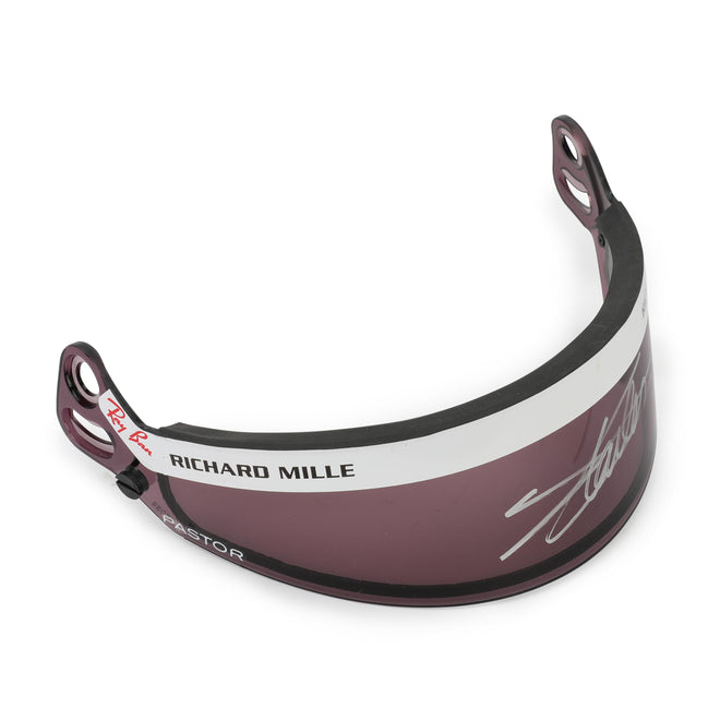LOT 134 -  Charles Leclerc Signed Ferrari Visor