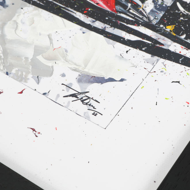 Charles Leclerc 2022 Hand Embellished Canvas Print – David Johnson