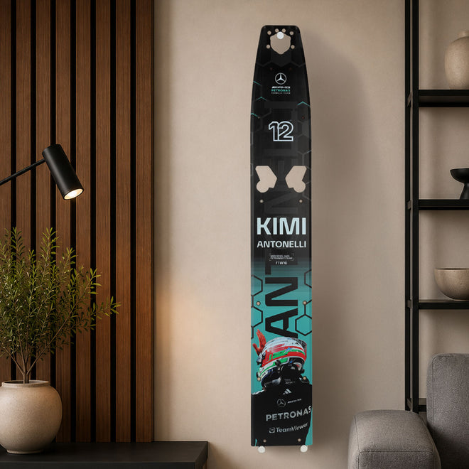 Limited Edition Kimi Antonelli 2025 Mercedes-AMG Petronas Used Front Skid Plank Wall Art