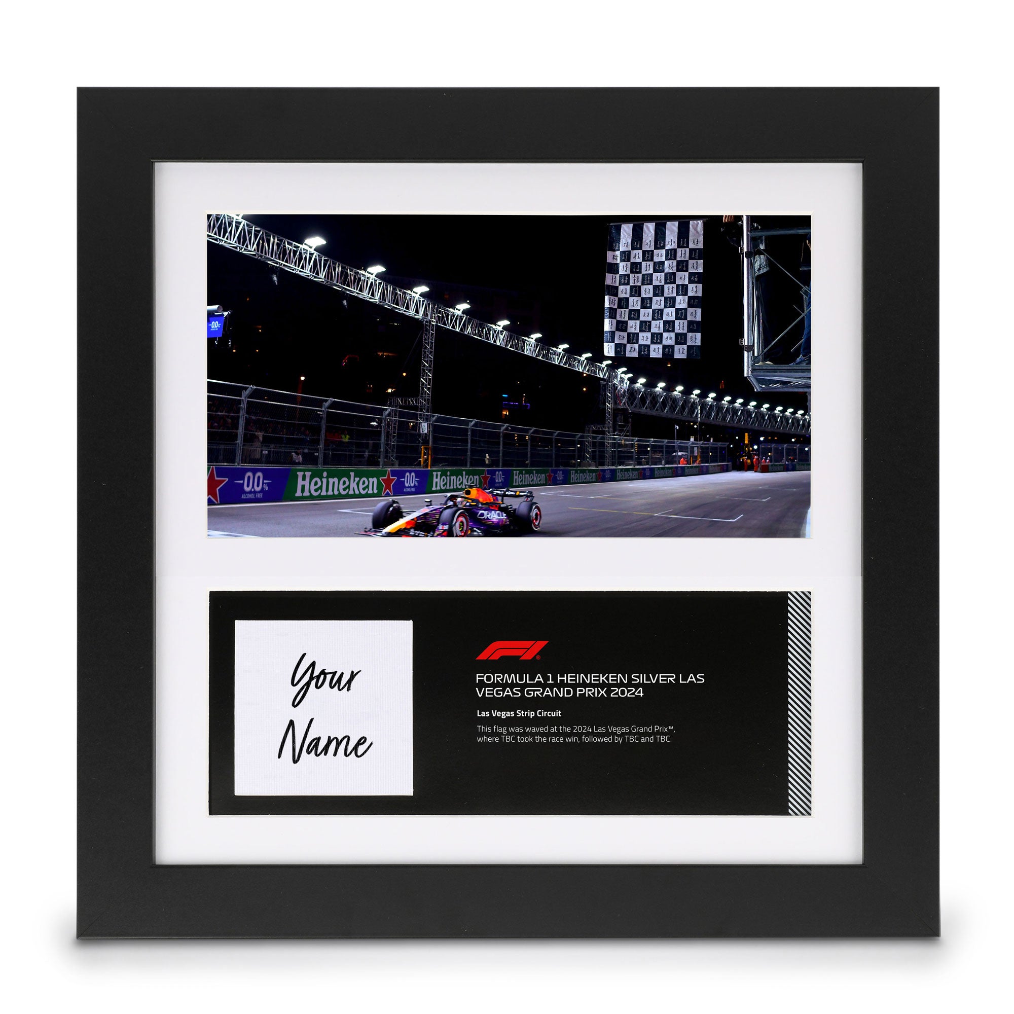 Chequered Flag Las Vegas GP NEW 2 1