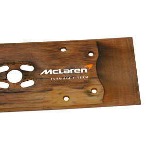 Oscar Piastri 2025 McLaren F1 Team sprint race-used rear skid plank wall art Chinese Grand Prix Formula 1 collector piece