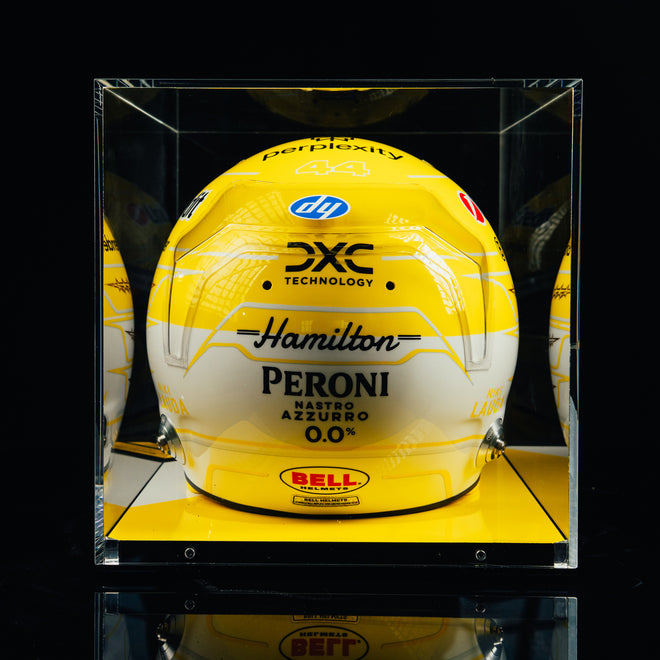 LOT 509 - Lewis Hamilton Signed 2025 Scuderia Ferrari Bell Official Replica Helmet – Italian GP