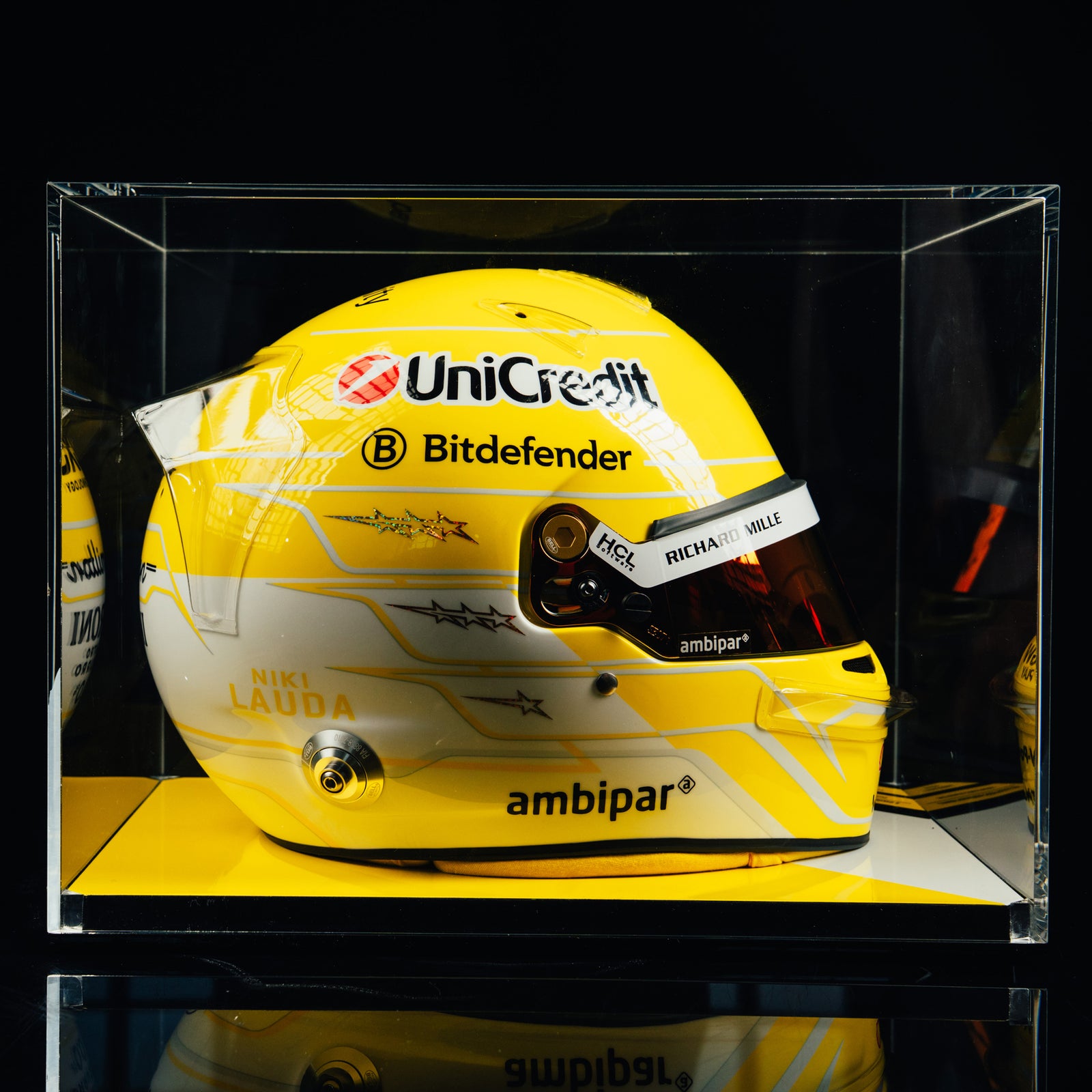 Lewis Hamilton 2025 Ferrari 1:1 Bell Replica Signed Helmet – Italy GP