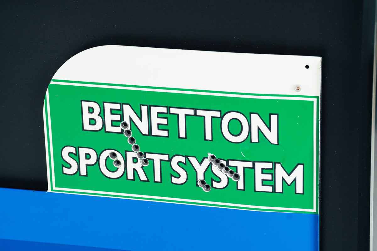 The Austin Auction LOT 024 - Michael Schumacher 1995 Benetton B195 Head Rest & Rear Wing Right-Hand Endplate –  Signed Framed