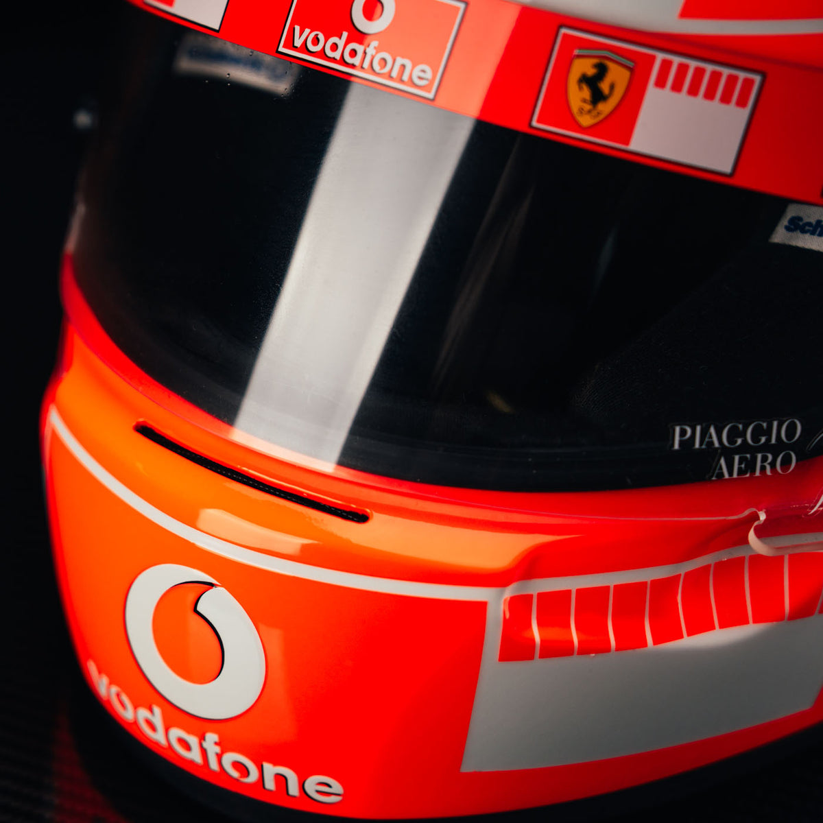 The Austin Auction LOT 028 - Michael Schumacher Signed 2006 Ferrari-Design Replica Helmet – Limited Edition 017/150