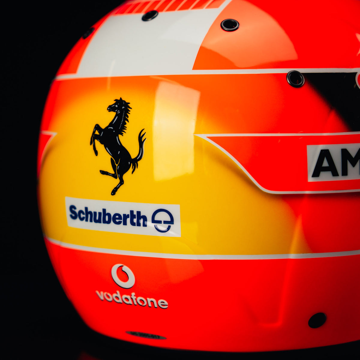 The Austin Auction LOT 028 - Michael Schumacher Signed 2006 Ferrari-Design Replica Helmet – Limited Edition 017/150
