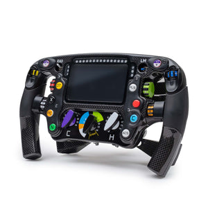 Full-size McLaren MCL38 2024 1:1 scale steering wheel replica, Formula 1-inspired collector piece for home or office display