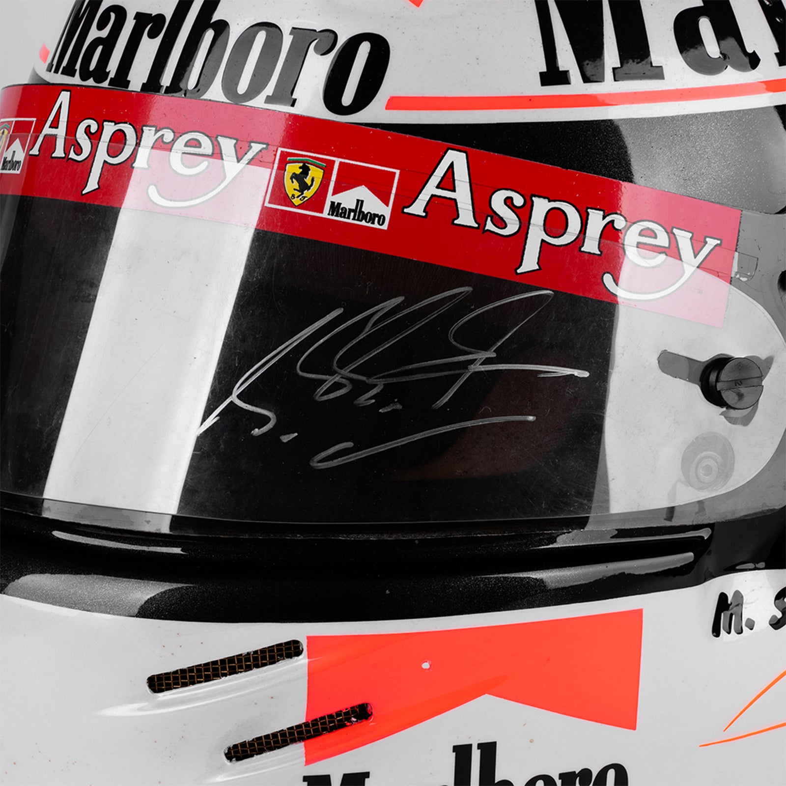 LOT 507 - Michael Schumacher 1998 Barcelona Grand Prix Used Ferrari Helmet