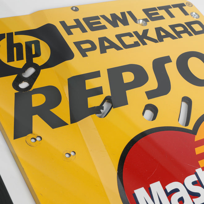 Season Launch LOT 031 - Damon Hill 1998 Jordan 198 Rear Wing R/H Endplate – Framed