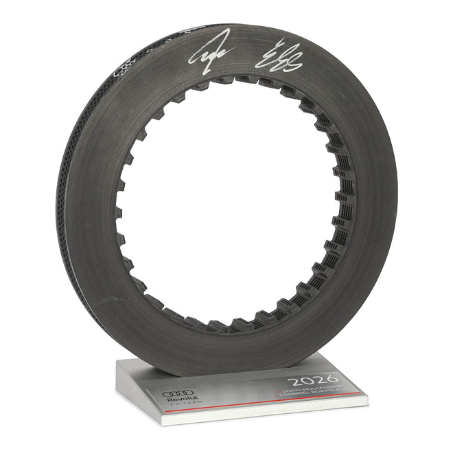 Audi Revolut F1® Team 2026 Dual-Signed Race-Used Front Brake Disc Display
