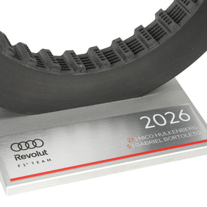 Audi Revolut F1® Team 2026 Dual-Signed Race-Used Front Brake Disc Display